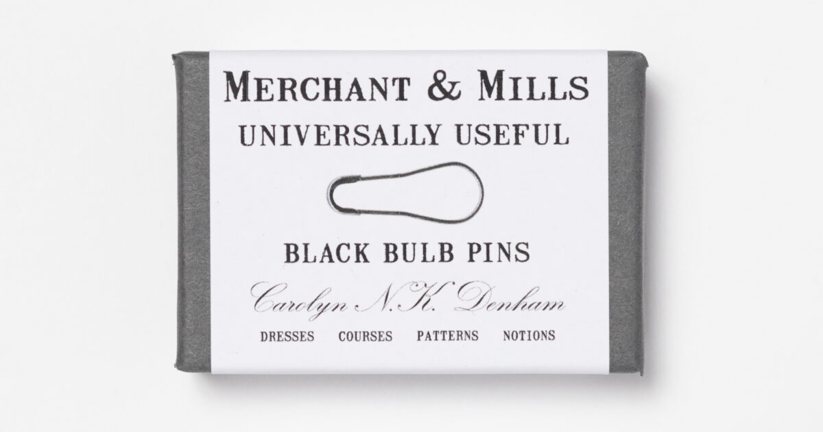 Black Bulb Pins | Merchant&Mills | 内田ミシン商会