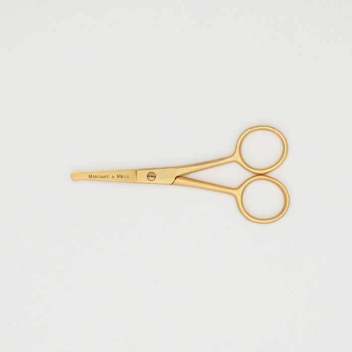 Short Blade Safety Gold Scissors