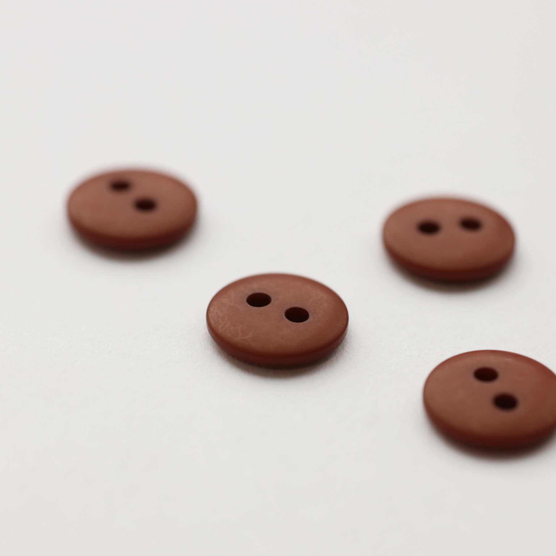 Classic Matte Buttons - Chestnut (12mm)