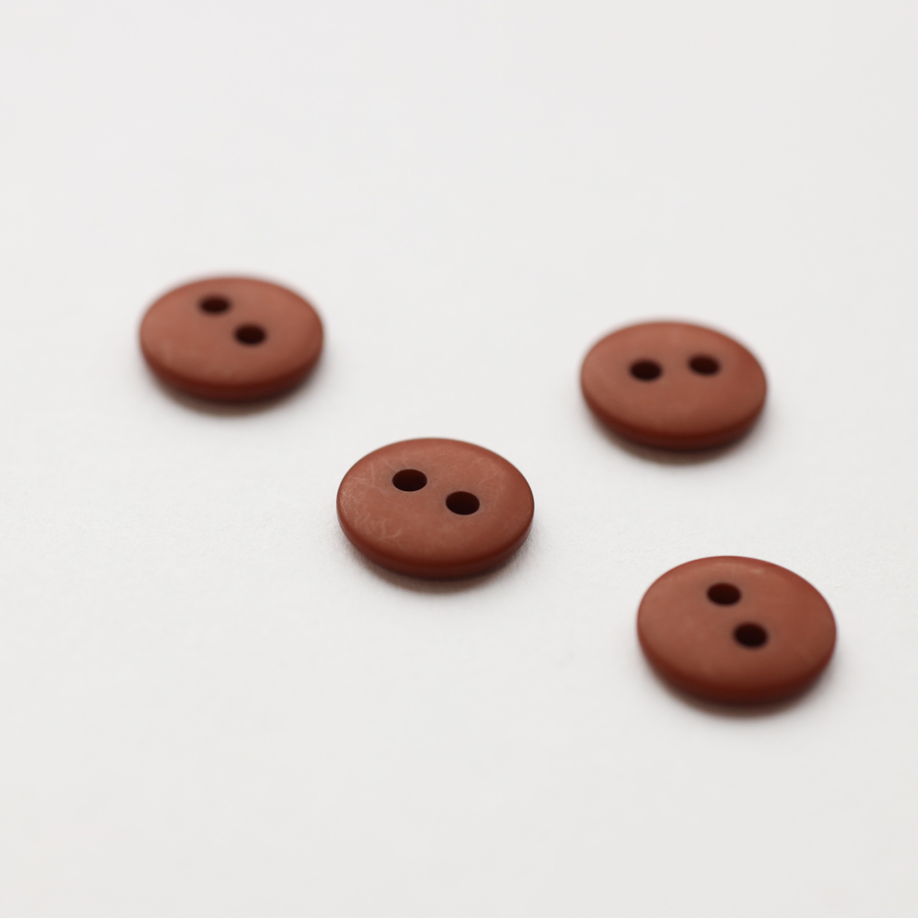 Classic Matte Buttons - Chestnut (10mm)