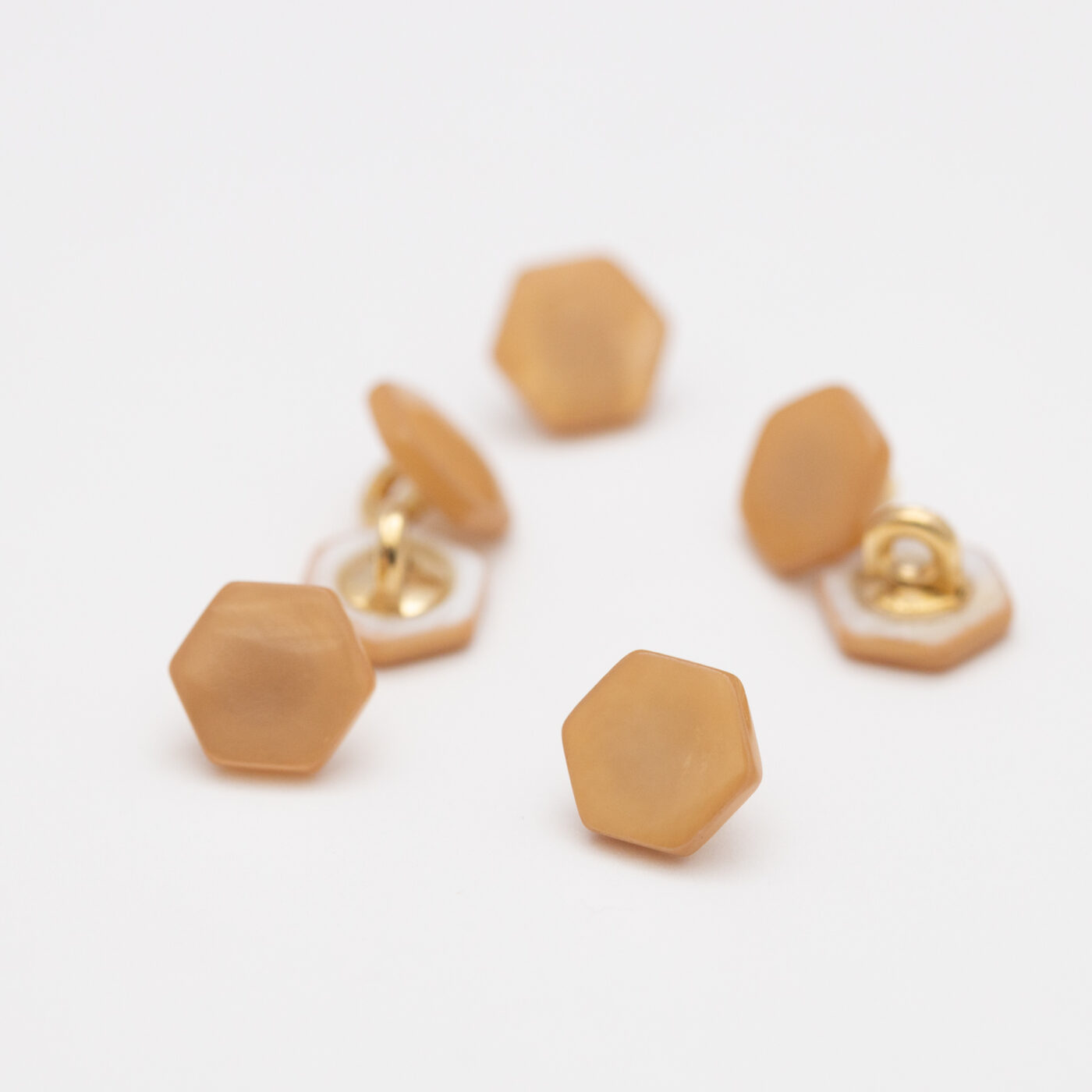 Quartz Buttons Mustard Atelier 内田ミシン商会