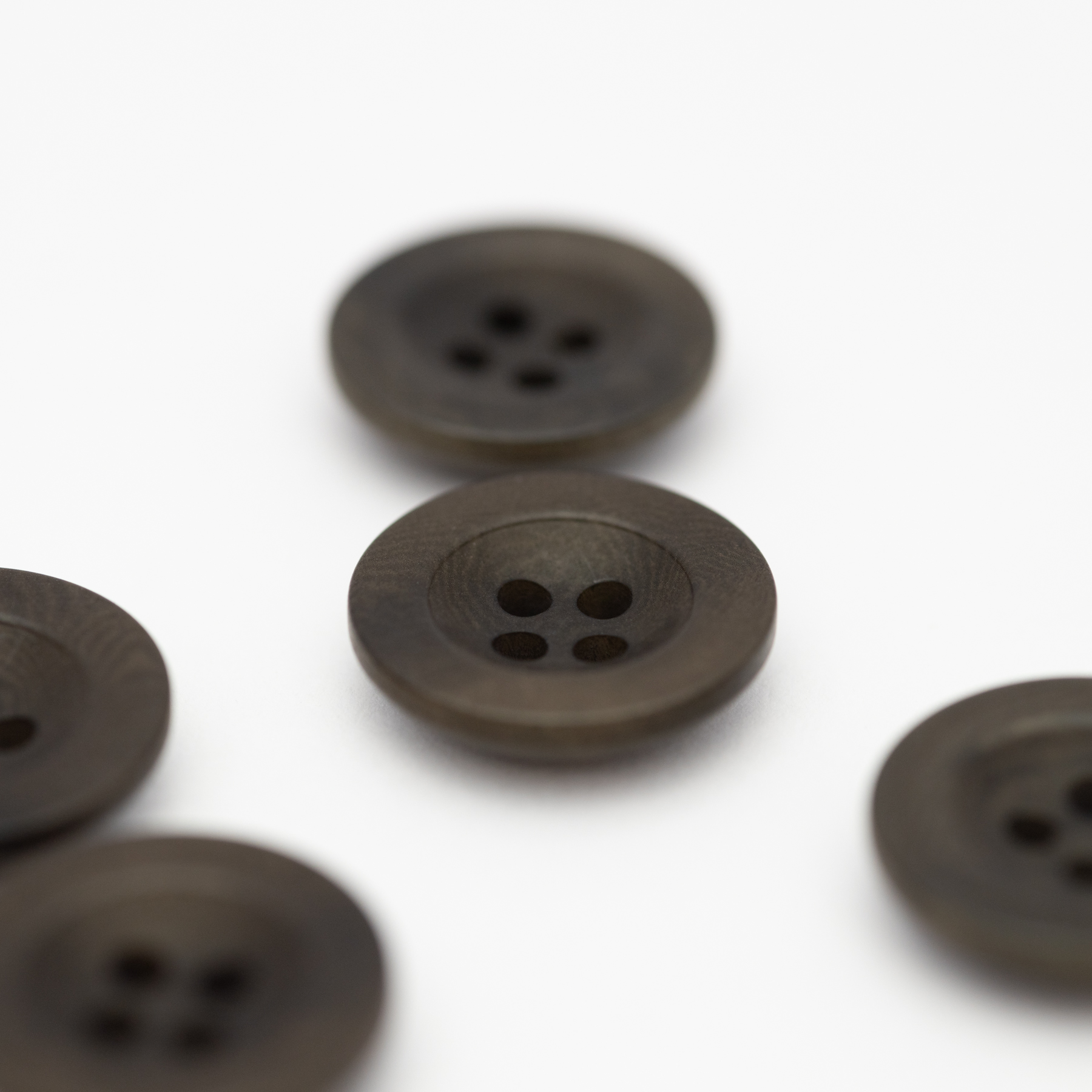 Khaki Corozo Buttons 18mm