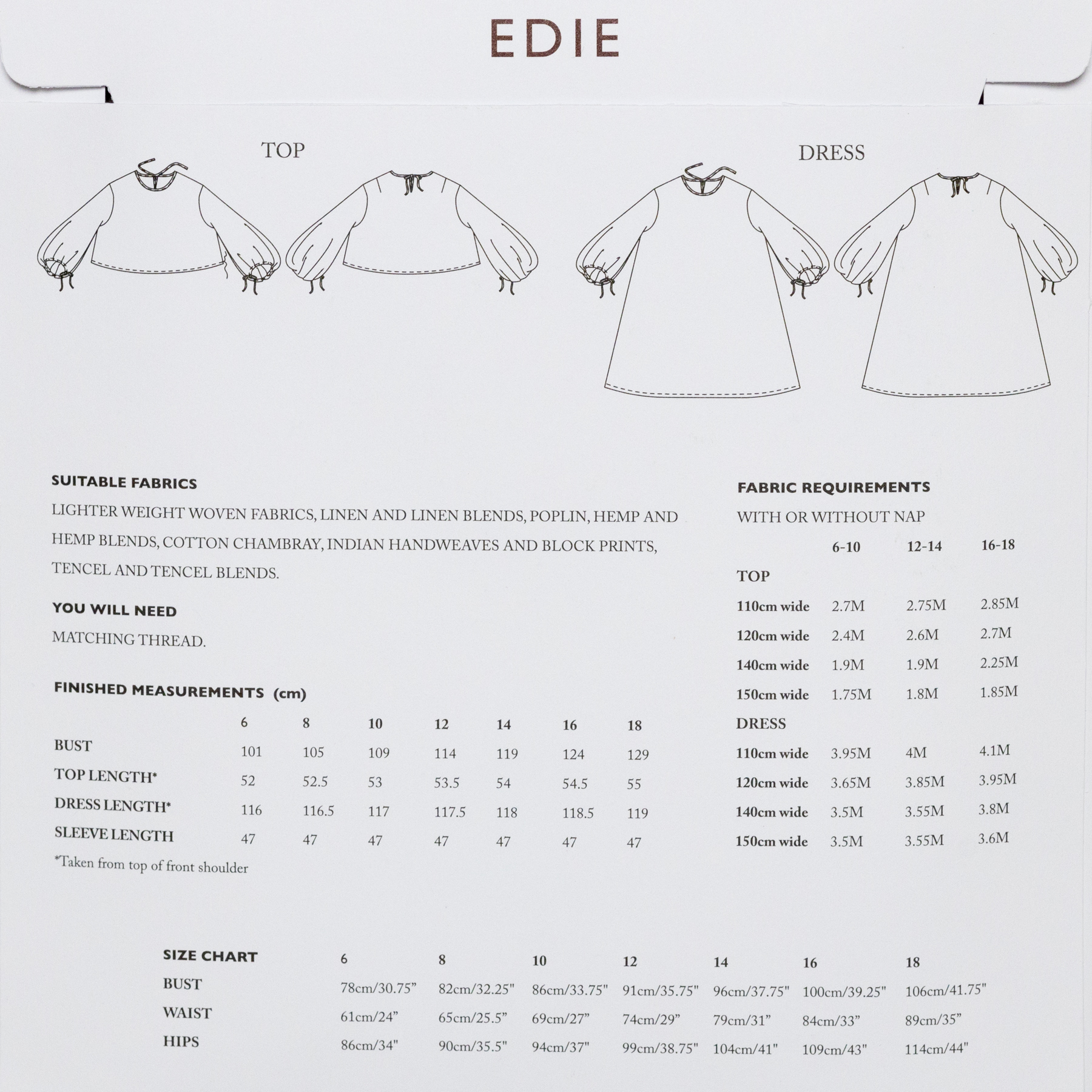 Edie (UK Size 6-18)