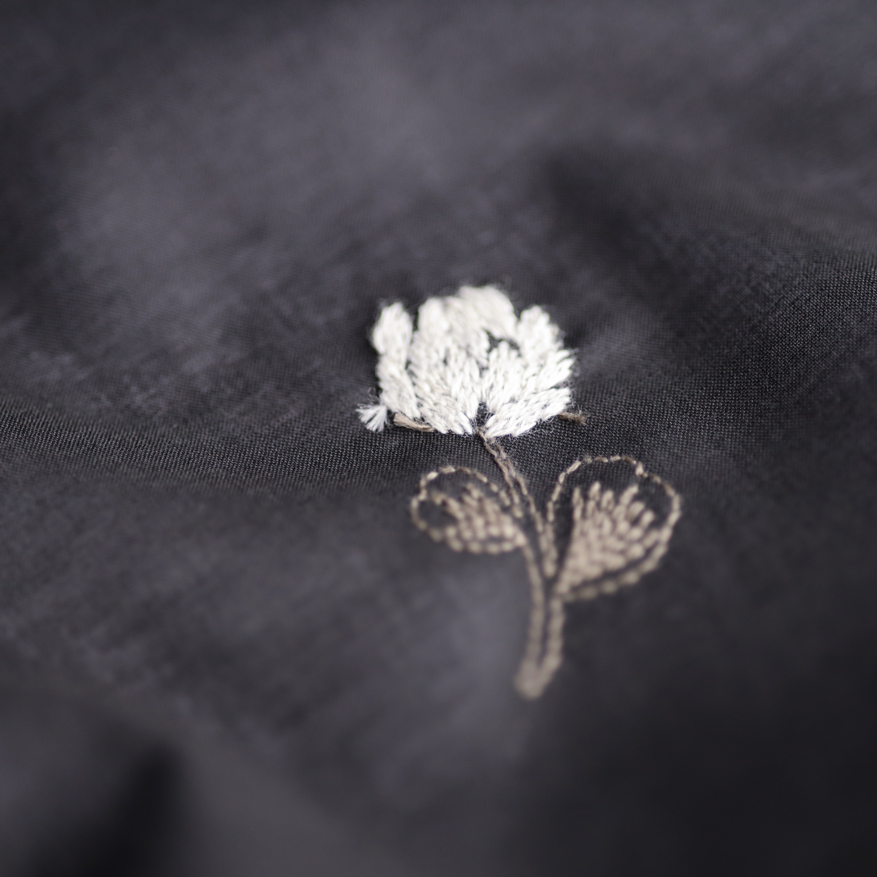 Daruma Fabric / Garden - Black × White
