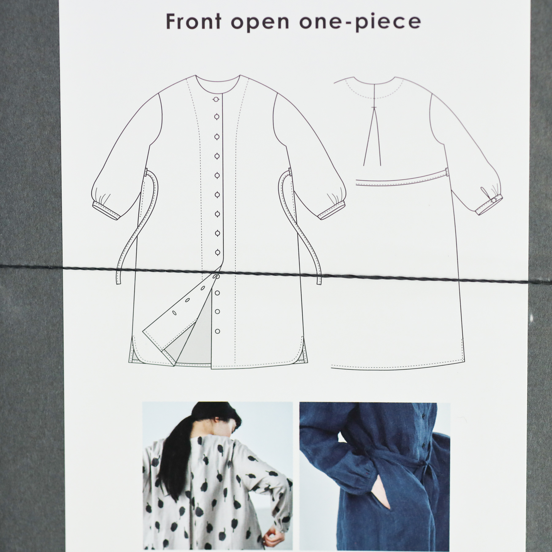 Sewing Pattern no.4 Front Open One-Peace