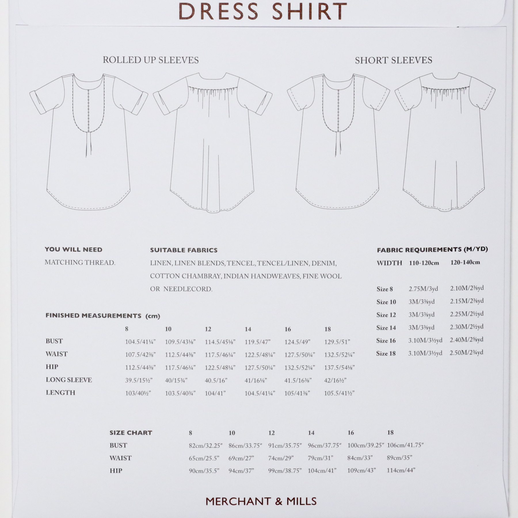 Dress Shirt (UK Size 8-18)