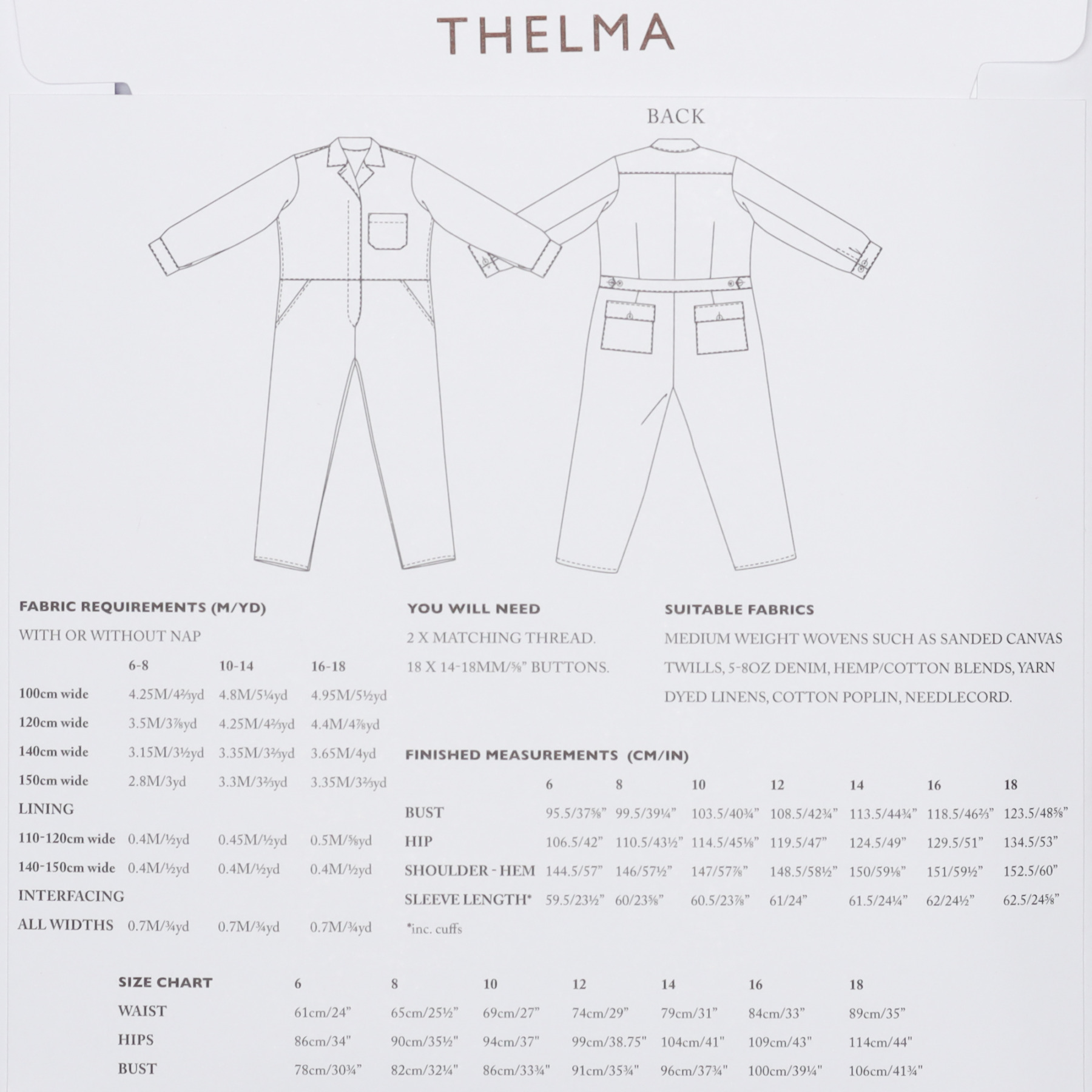 Thelma (UK Size 6-18)