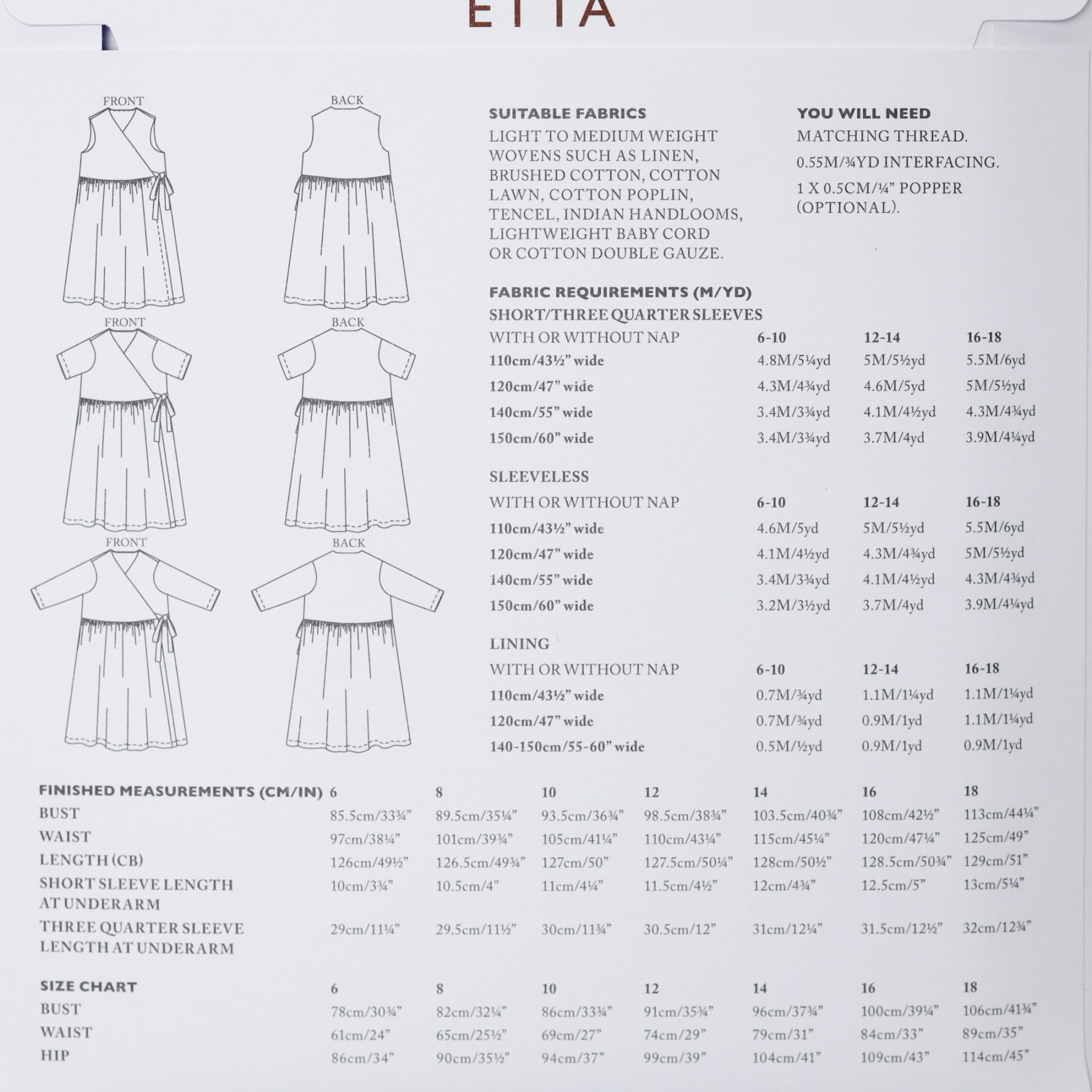 Etta (UK Size 6-18)