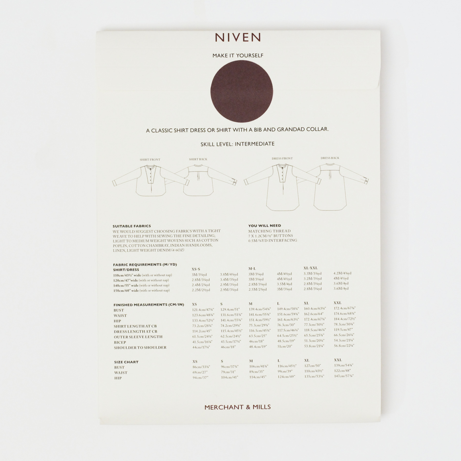 Niven (UK XS-XXL)