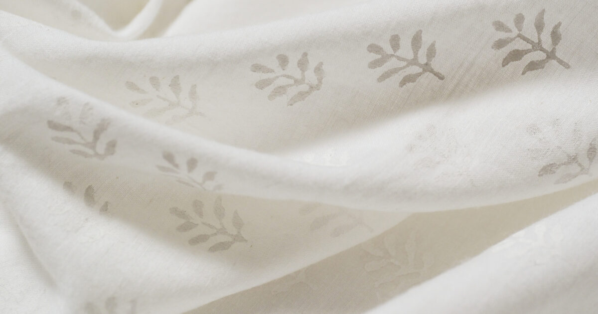 手織り×ハンドブロックプリント / 草花 (3) | その他のメーカー | 内田